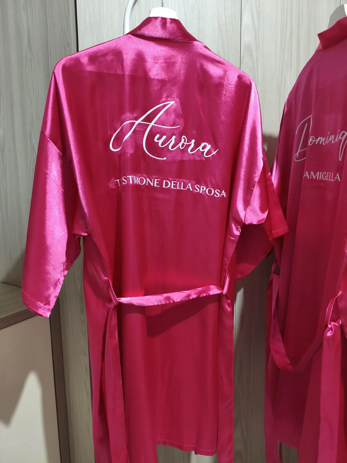 Vestaglia in raso personalizzata — foto 8